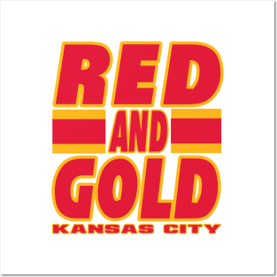 KC LYFE Red and Gold Kansas City Posters and Art